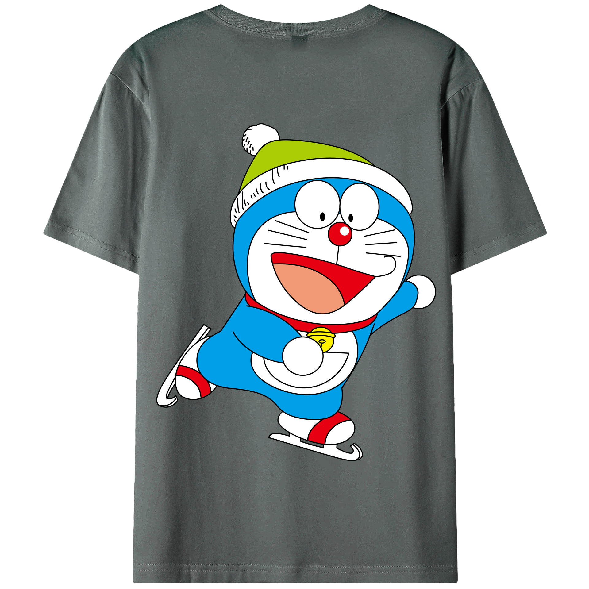 （画像用） ドラえもん Doraemon 綿100％半袖Tシャツ（背面プリント）